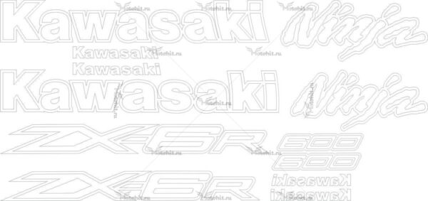 Комплект наклеек Kawasaki ZX-6R 2012 ORIGINAL