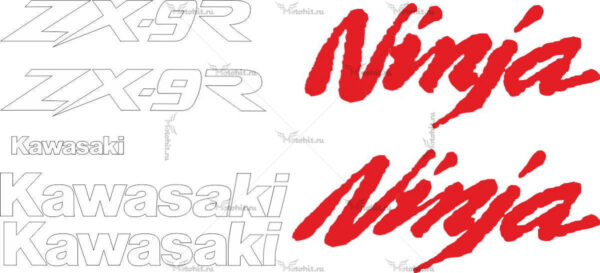 Комплект наклеек Kawasaki ZX-9R 1996-2