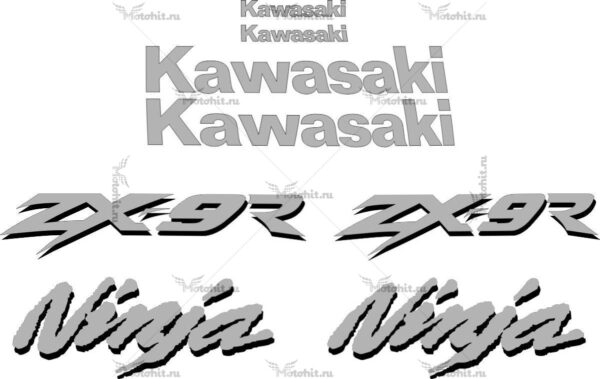 Комплект наклеек Kawasaki ZX-9R 1998