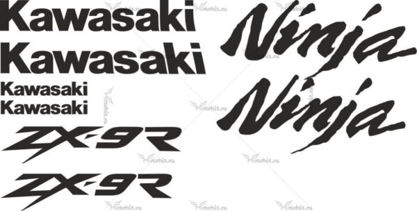 Комплект наклеек Kawasaki ZX-9R 1998-2