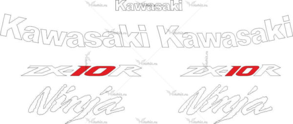 Комплект наклеек Kawasaki ZX-10-R 2008
