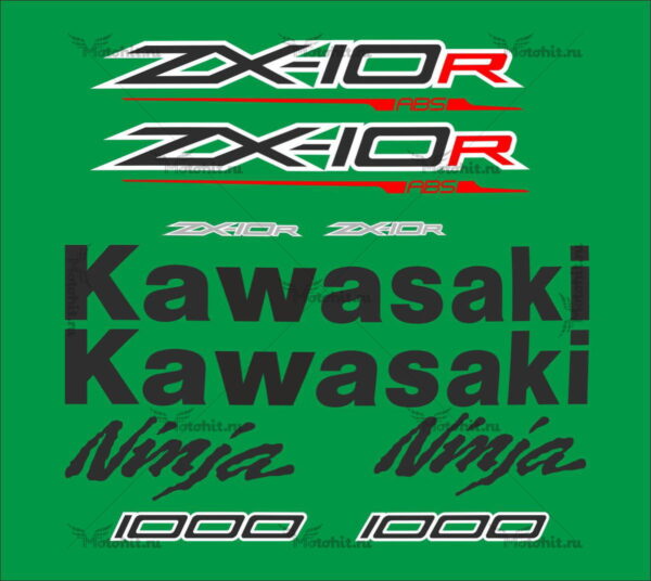 Комплект наклеек Kawasaki ZX-10-R 2014-2