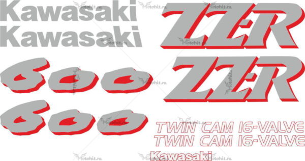 Комплект наклеек Kawasaki ZZR-600