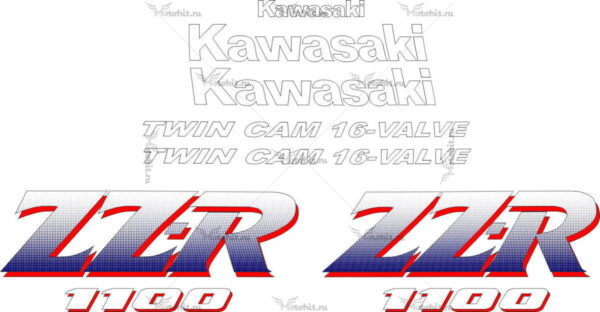 Комплект наклеек Kawasaki ZZR-1100 1990-1991