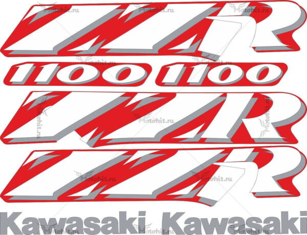 Комплект наклеек Kawasaki ZZR-1100 1995