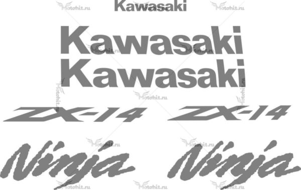Комплект наклеек Kawasaki ZZR-1400 2006