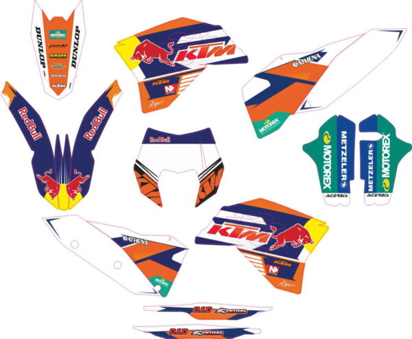 Комплект наклеек на KTM EXC 2008-2011 05