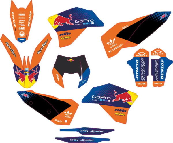Комплект наклеек на KTM EXC 2008-2011 07