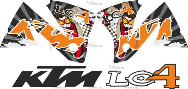 Комплект наклеек KTM LC4 IMPULS