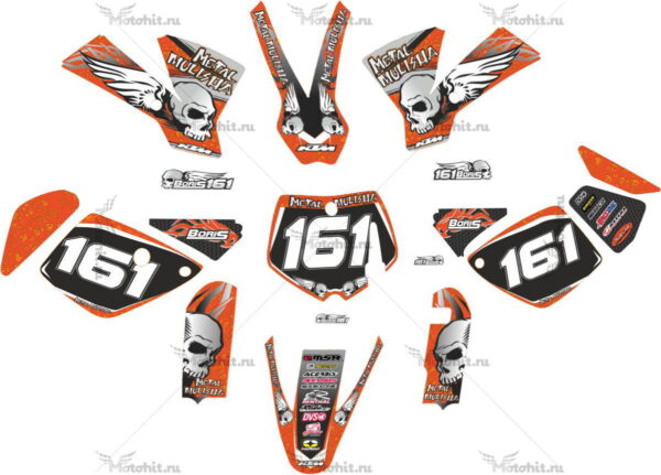 Комплект наклеек KTM SX-65 2002-2008