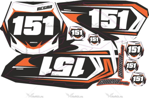 Комплект наклеек KTM SX-65 2009-2015 G2