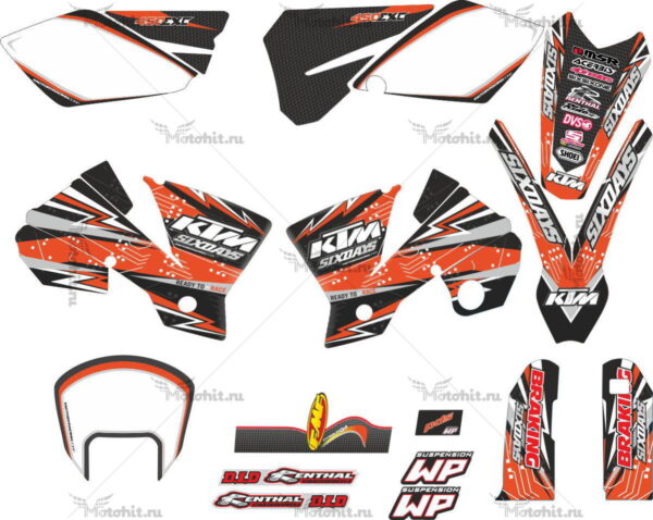 Комплект наклеек KTM SX-65 2002-2009