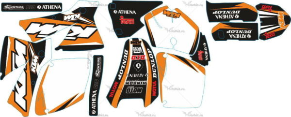 Комплект наклеек KTM SX-125 2001-2003 DUNLOP4