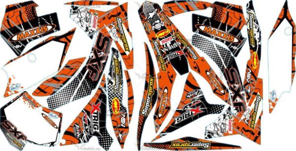 Комплект наклеек KTM SX-125 2011-2013 MAXXIS3-SXF