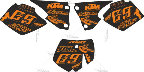 Комплект наклеек KTM SX-125 RACING