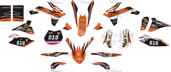 Комплект наклеек на мотоцикл KTM SX-350 2011