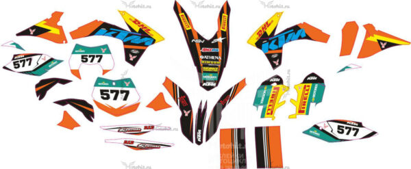 Комплект наклеек для KTM SX-350 2011
