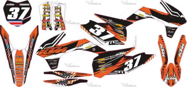 Комплект наклеек KTM SXF-350 2013-2015