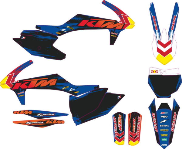 Комплект наклеек на KTM SXF-450-250 2016-2018 3
