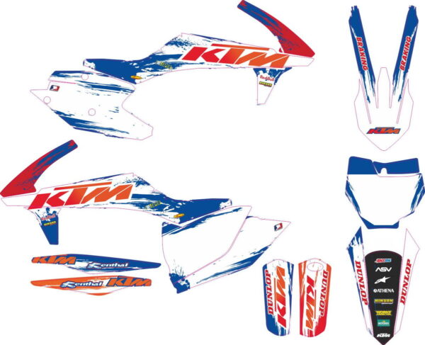 Комплект наклеек на KTM SXF-450-250 2016-2018 11