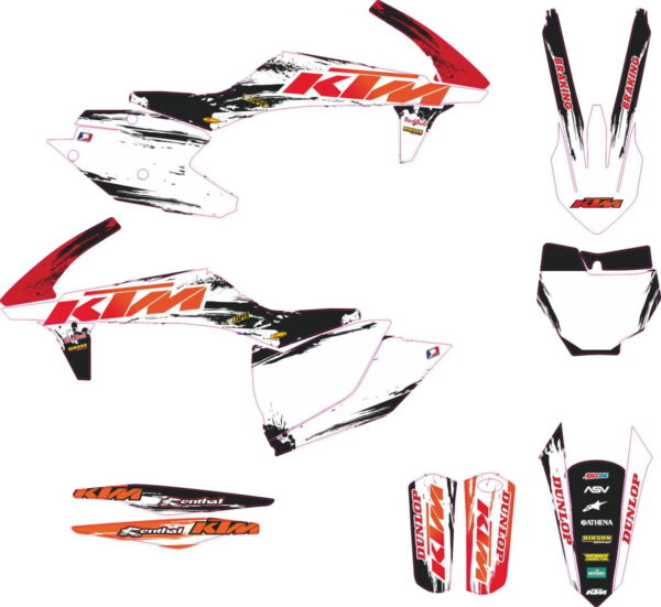 Комплект наклеек на KTM SXF-450-250 2016-2018 12