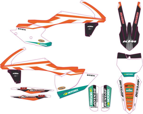 Комплект наклеек на KTM SXF-450-250 2016-2018 14