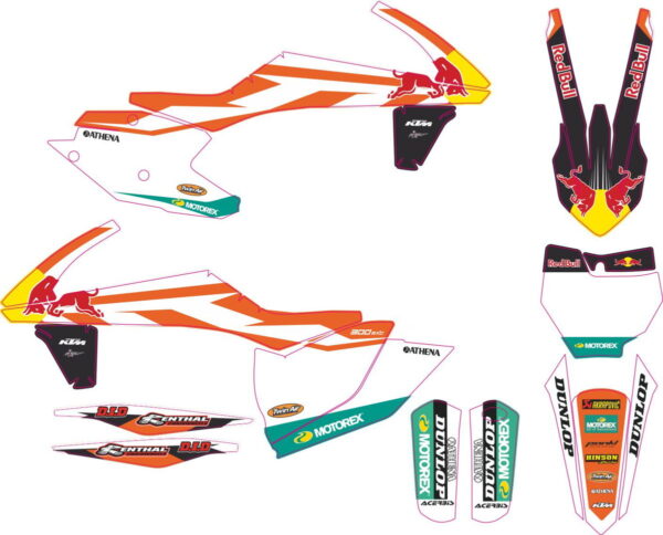 Комплект наклеек на KTM SXF-450-250 2016-2018 17
