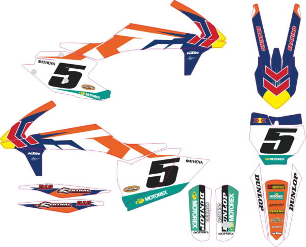 Комплект наклеек на KTM SXF-450-250 2016-2018 18