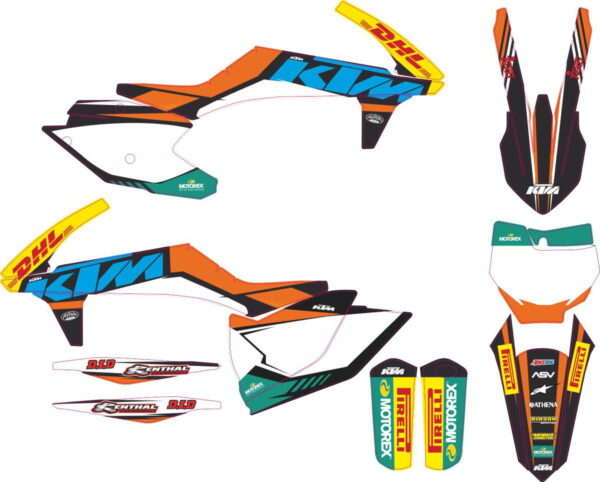Комплект наклеек на KTM SXF-450-250 2016-2018 DHL-2