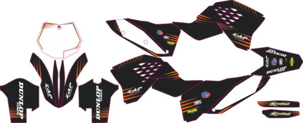 Комплект наклеек на KTM SX-SXF 2007-2010