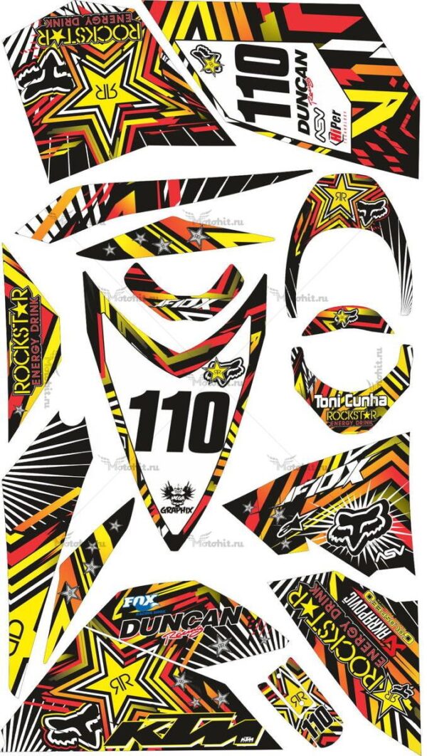 Комплект наклеек KTM 525-XC ROCKSTAR