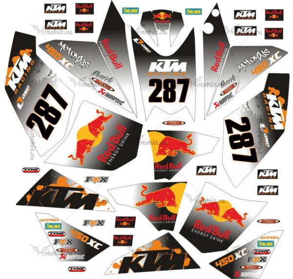 Комплект наклеек KTM XC-450