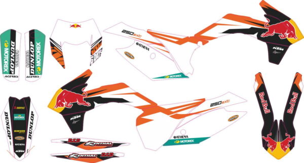 Комплект наклеек на KTM EXC-XC-W-XCF-W 2014-2016 04