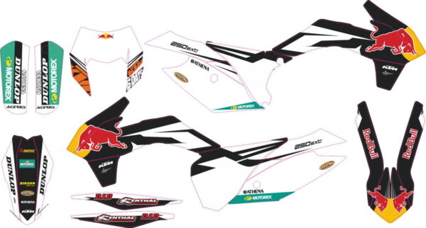 Комплект наклеек на KTM EXC-XC-W-XCF-W 2014-2016 05
