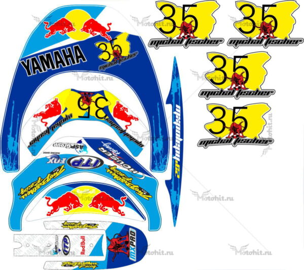 Комплект наклеек LEATT BRACE-FISCHER-2