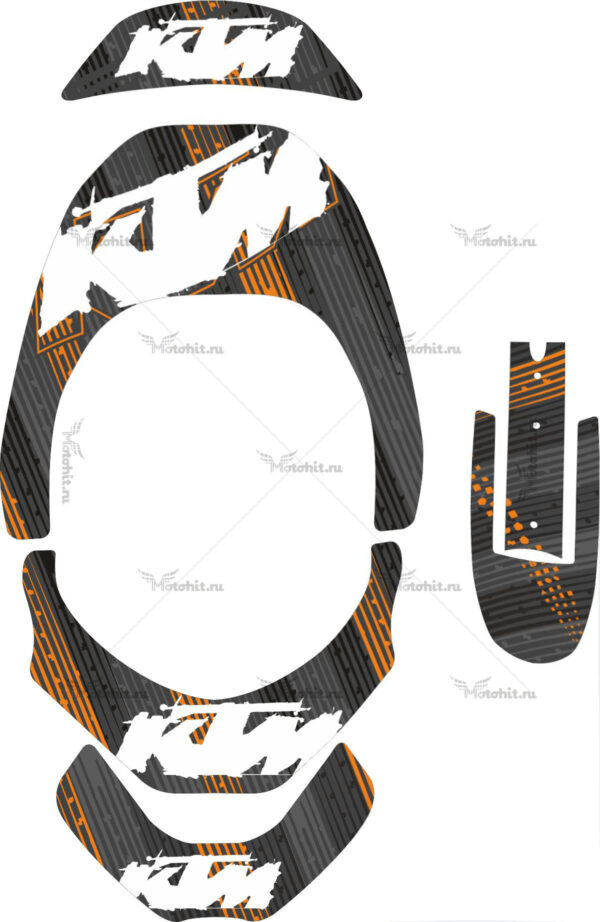 Комплект наклеек LEATT BRACE-KTM