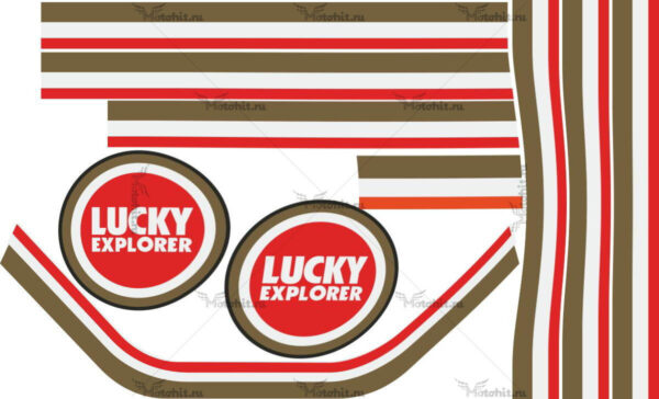 Комплект наклеек LUCKY-EXPLORER