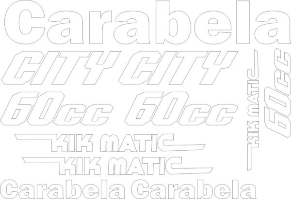 Комплект наклеек на Carabela City 60cc