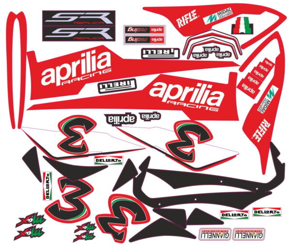 Комплект наклеек Aprilia SR-3