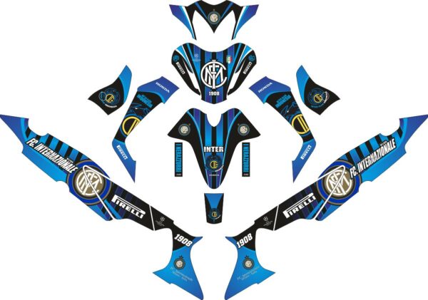 Комплект наклеек на скутер HONDA SUPRA X 125 INTERMILAN