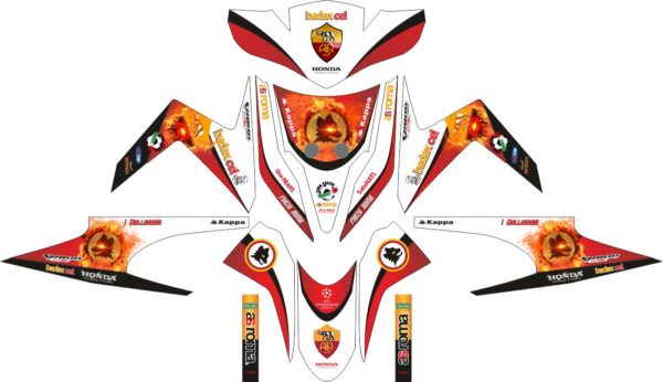 Комплект наклеек на скутер HONDA VARIO TECHNO AS ROMA