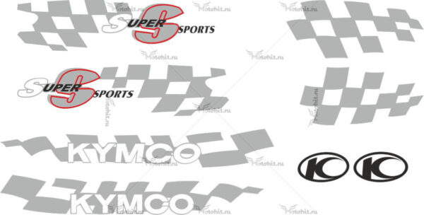 Комплект наклеек KYMCO SUPER-SPORT