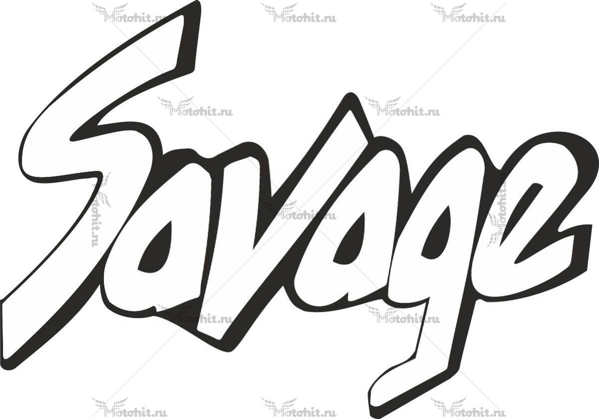 Наклейка SUZUKI SAVAGE-BW