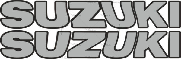 Наклейка надпись SUZUKI два цвета