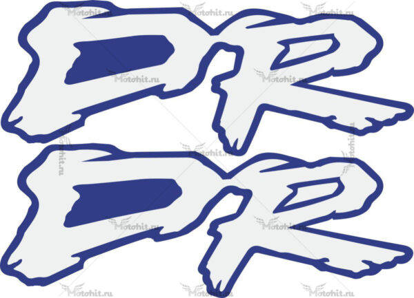 Комплект наклеек SUZUKI DR LOGO