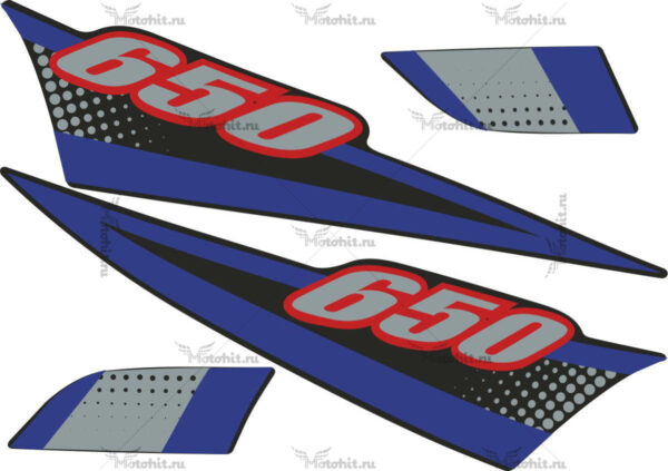 Комплект наклеек SUZUKI DR-650 2001 REAR-NUMBERS