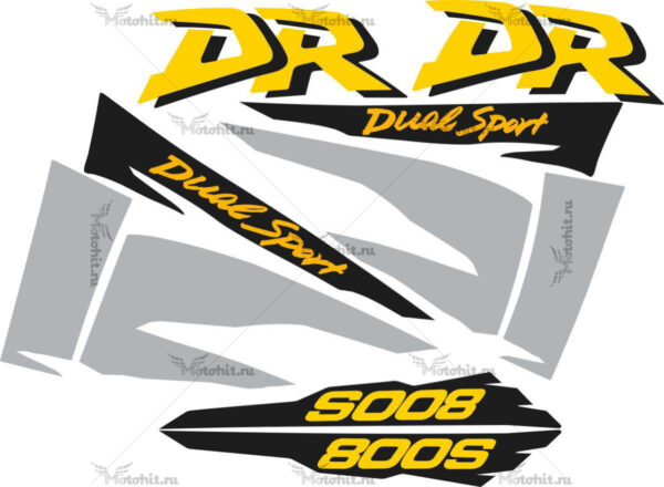 Комплект наклеек SUZUKI DR-800-S 1998-1999