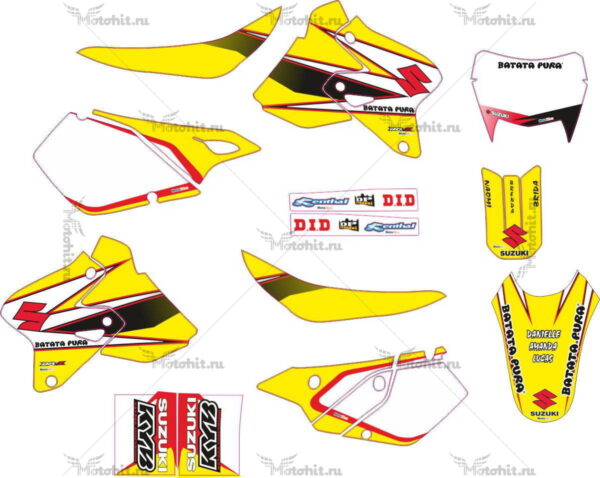 Комплект наклеек SUZUKI DRZ-400 2000-2018 BATATA-PURA-CHECK