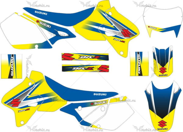 Комплект наклеек SUZUKI DRZ-400 2000-2018 EDUARDO