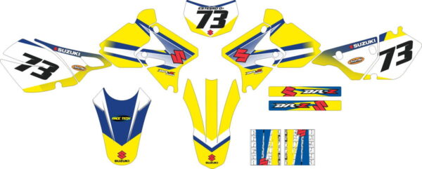 Комплект наклеек на Suzuki DRZ-400 2000-2018